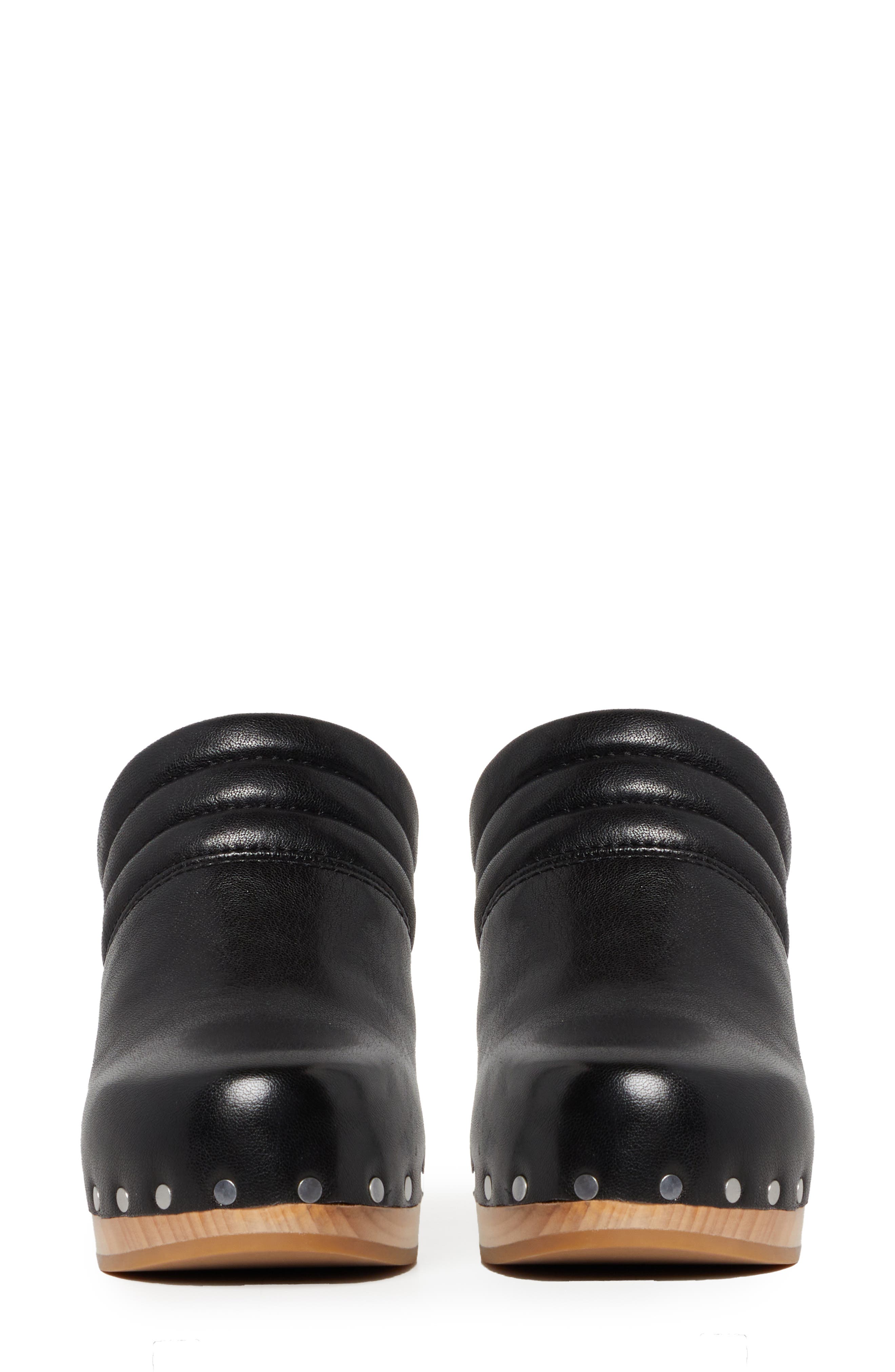 PAIGE Robbie Studded Clog, Alternate, color, Black