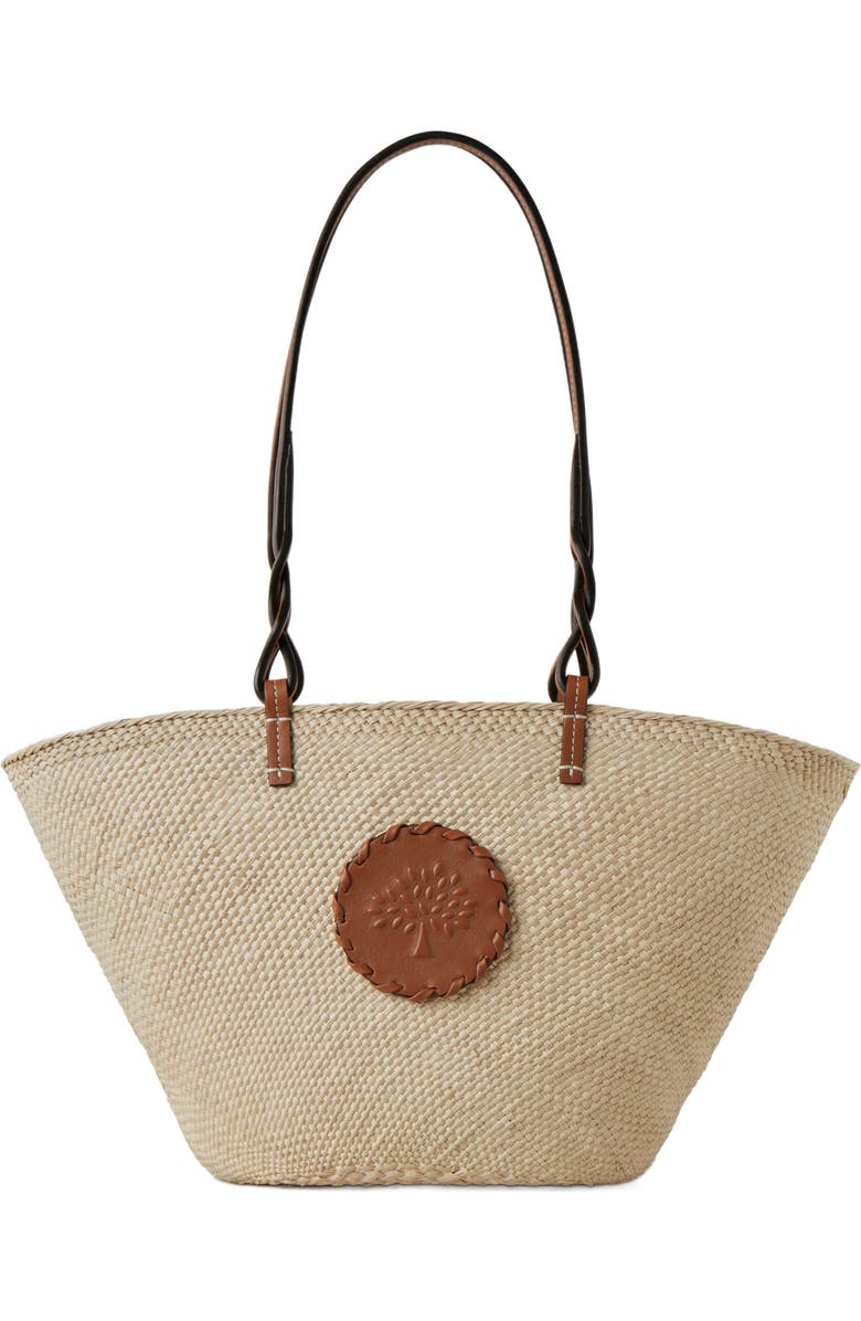 Mulberry Raffia Basket Tote, Main, color,