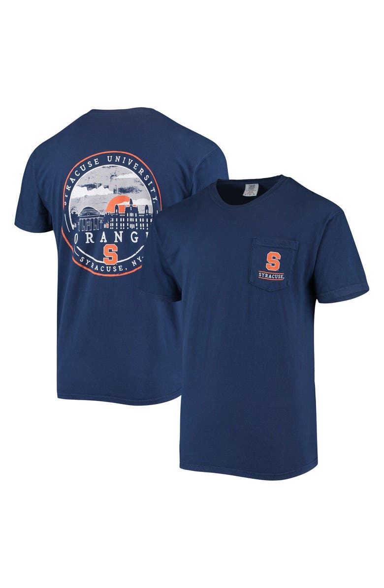 IMAGE ONE Men's Navy Syracuse Orange Circle Campus Scene T-Shirt, Alternate, color, 