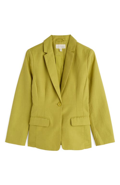 Shop Seasalt Cornwall Erica Linen & Organic Cotton Blazer In Lime