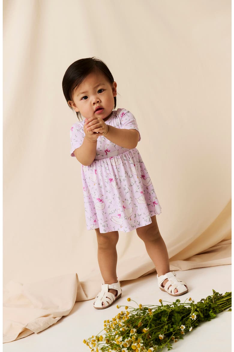 Skirted Bodysuit, Alternate, color, LIGHT/ PASTEL PINK