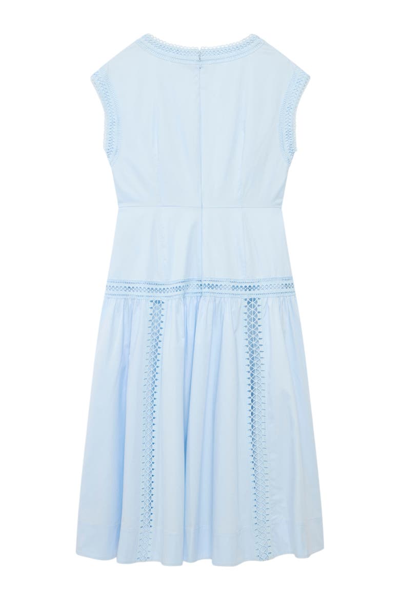 Trim Detail Extreme Midi Dress, Alternate, color, Blue