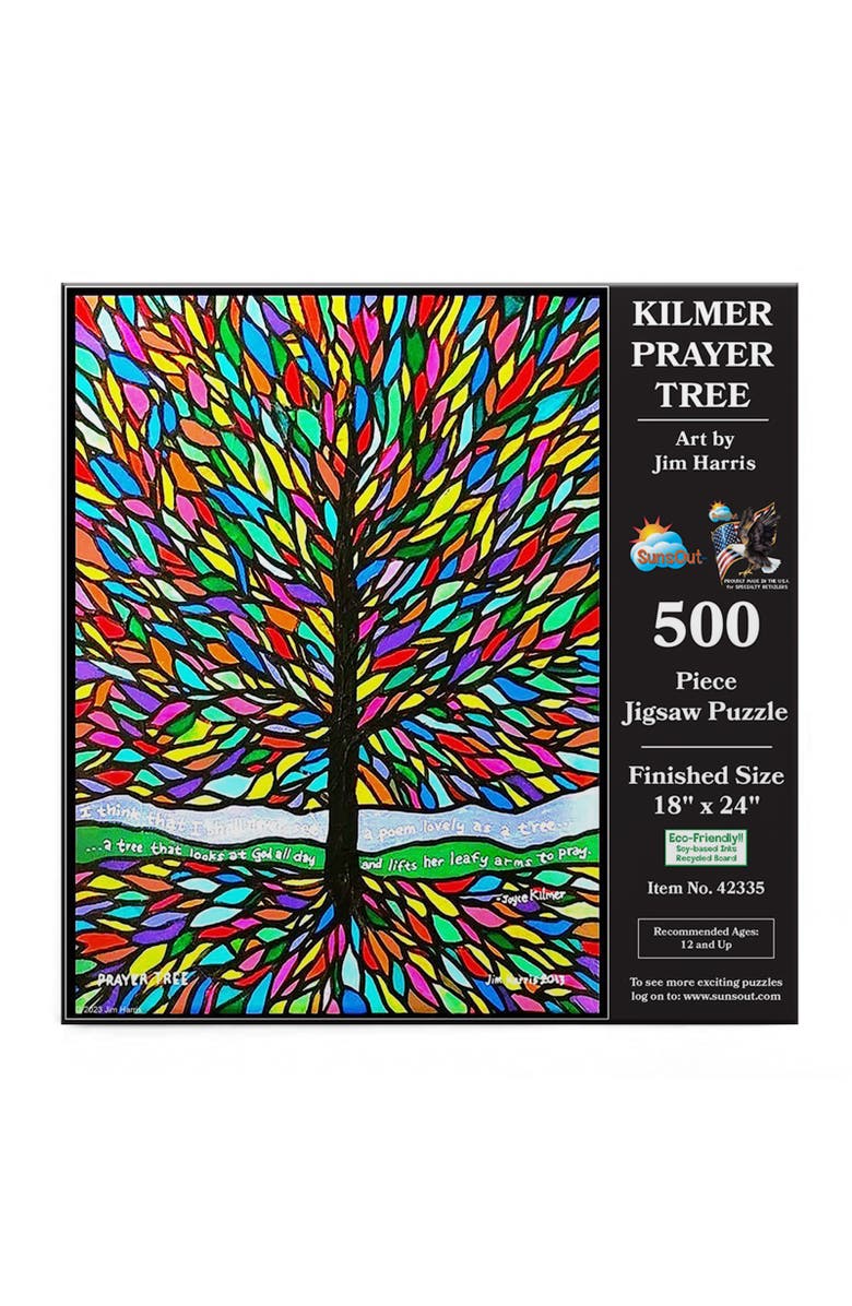 Sunsout Kilmer Prayer Tree 500 piece Jigsaw Puzzle for Adults, Alternate, color, Multicolor