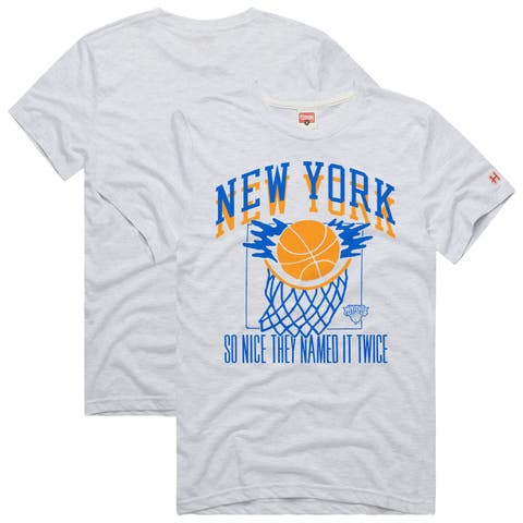 Unisex Homage  Ash New York Knicks Hometown Edition Tri-Blend T-Shirt