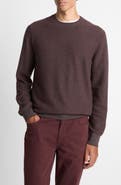 Vince Geometric Jacquard Wool & Cotton Blend Crewneck Sweater