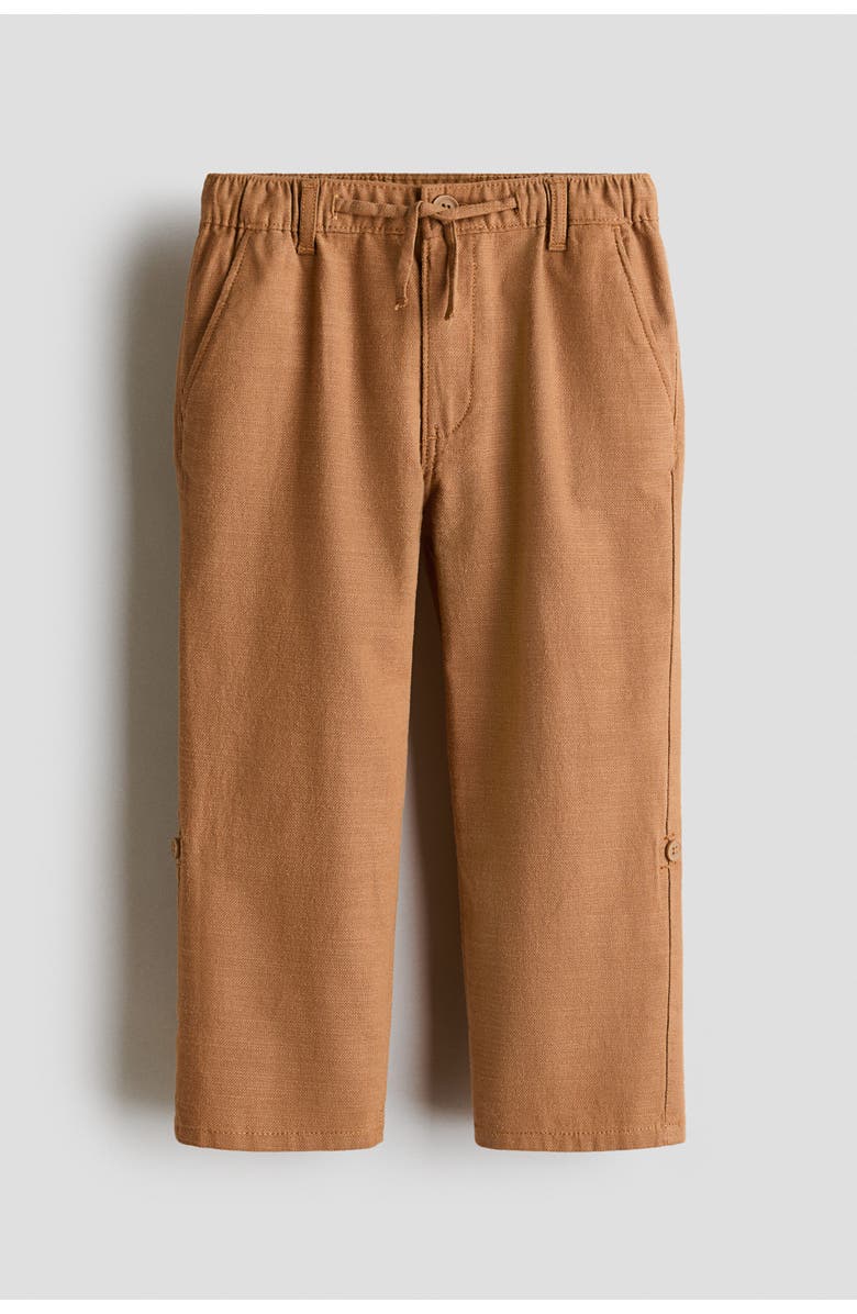 H&M Cotton Roll-up Trousers, Alternate, color, 