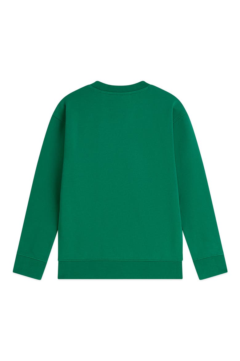Kids' Relaxed Fit Graphic Cotton Sweatshirt, Alternate, color, GREEN JACKET
