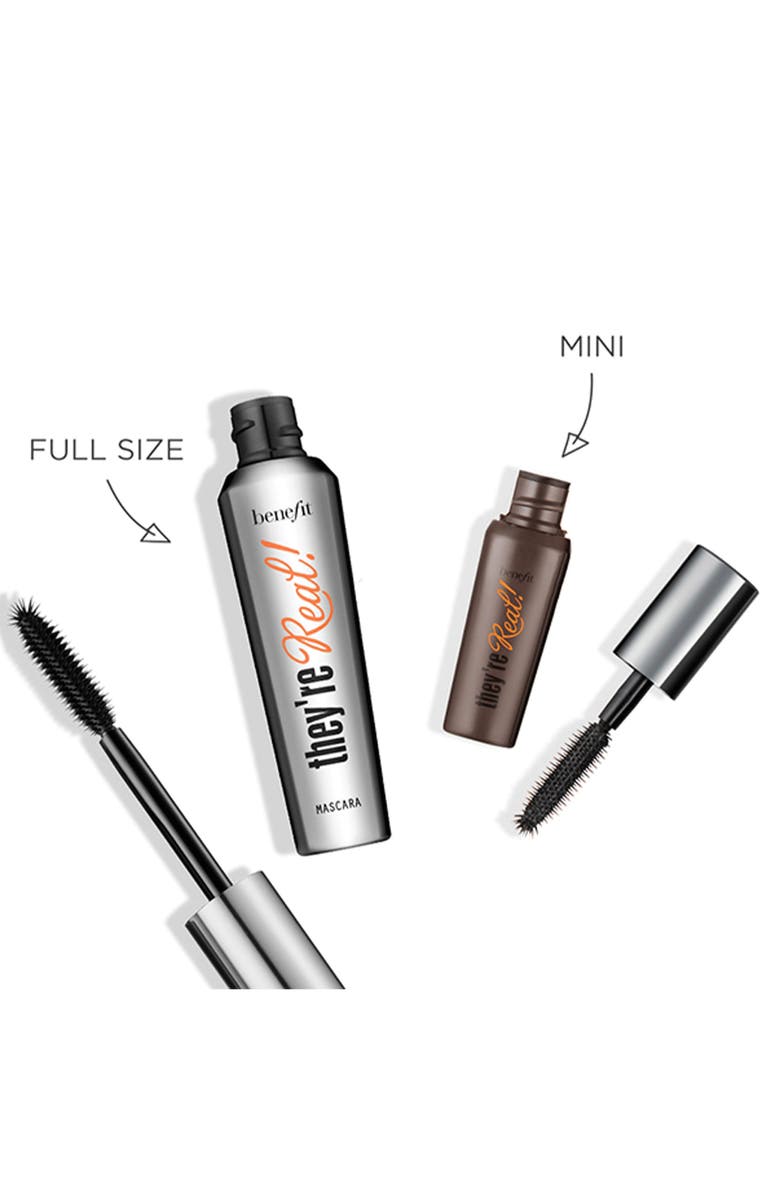 Benefit Cosmetics They're Real! Lash Stash Full Size & Mini Lengthening Mascara Set $65 Value, Alternate, color,