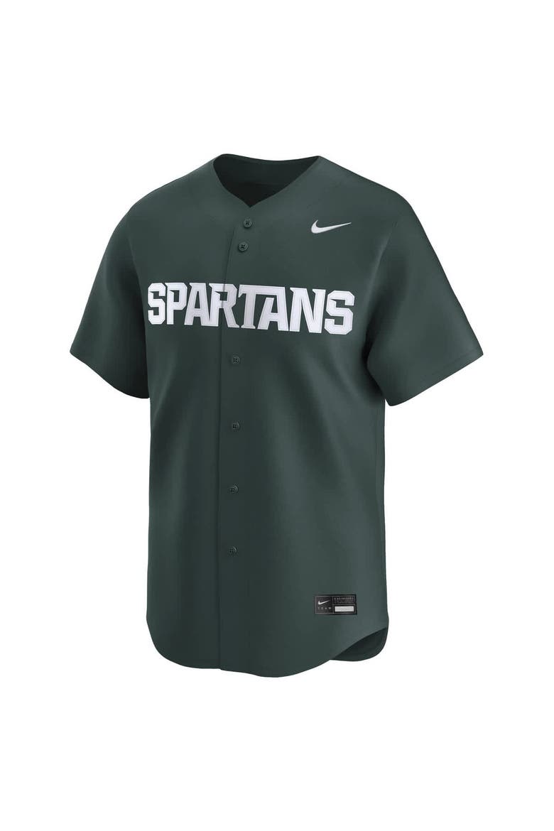 Men's Nike Green Michigan State Spartans College Limited Baseball Jersey, Alternate, color, Green