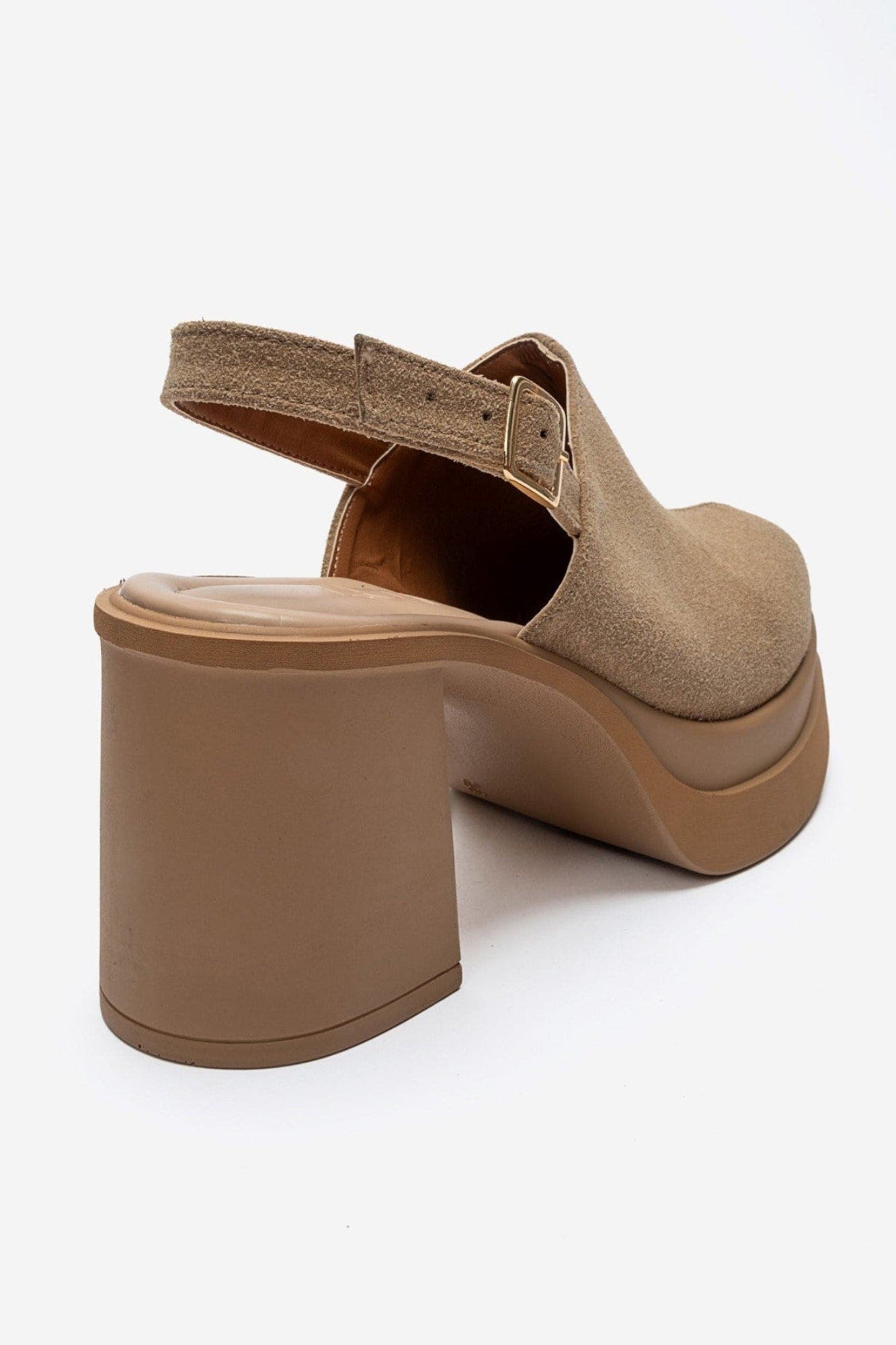 Bavix Block Heel Platform Sandal, Alternate, color, Cognac Suede