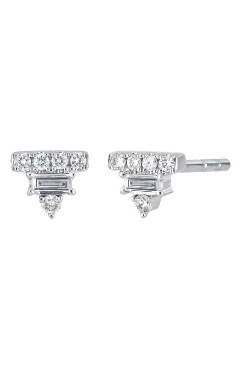Gatsby Diamond Triangle Stud Earrings (Nordstrom Exclusive)