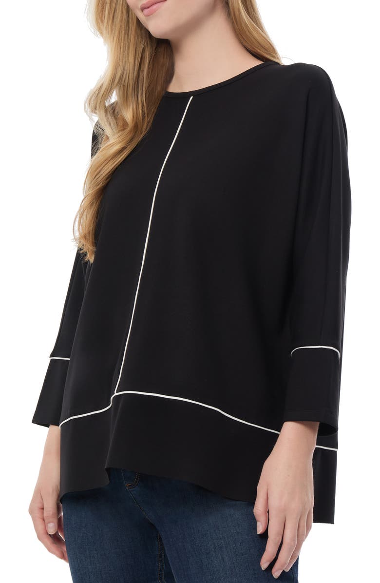 Jones New York Serenity Piped Knit Top, Alternate, color, 