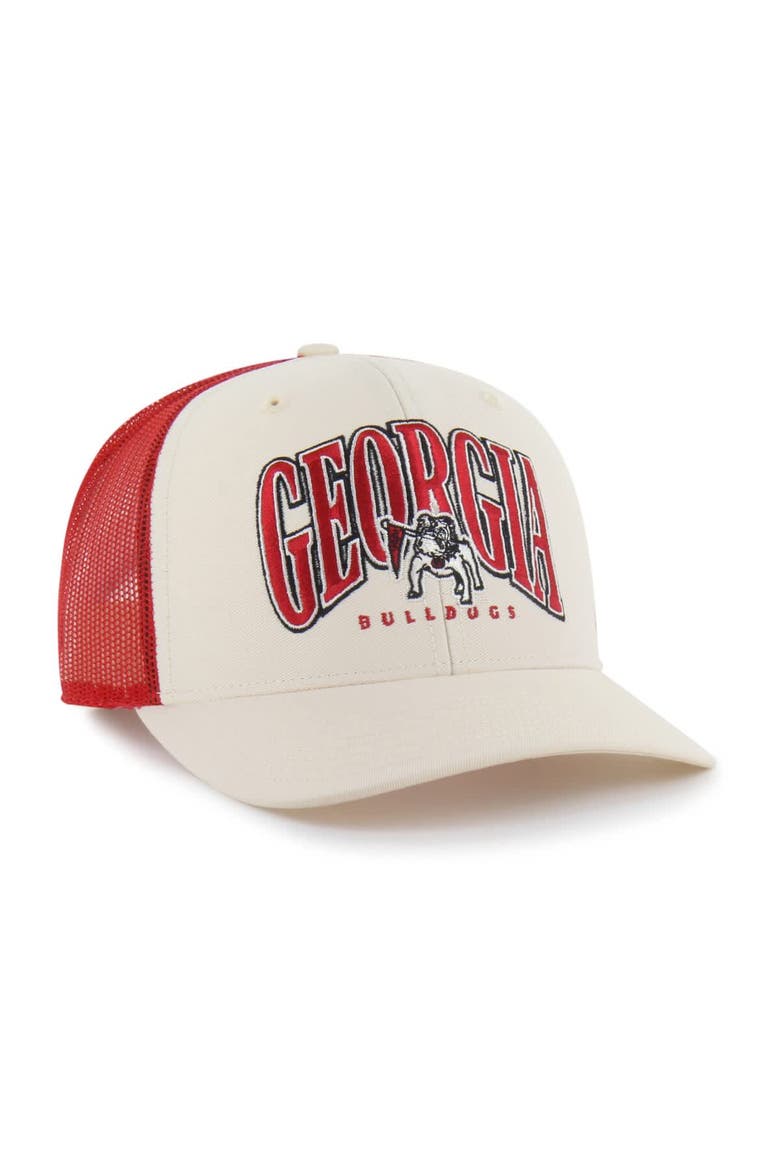 Men's '47  Natural Georgia Bulldogs Drawbridge Trucker Adjustable Hat, Alternate, color, Natural