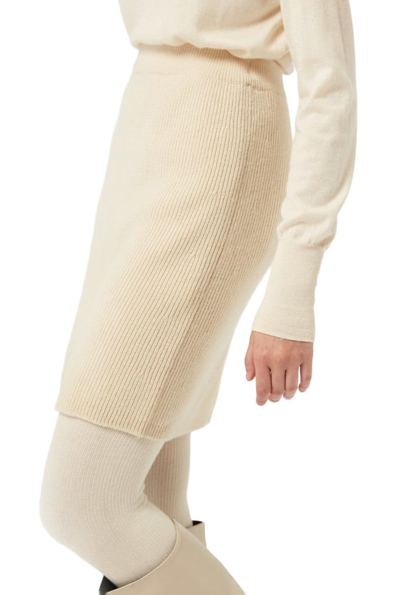 Cashmere Mini Skirt, Alternate, color, off white