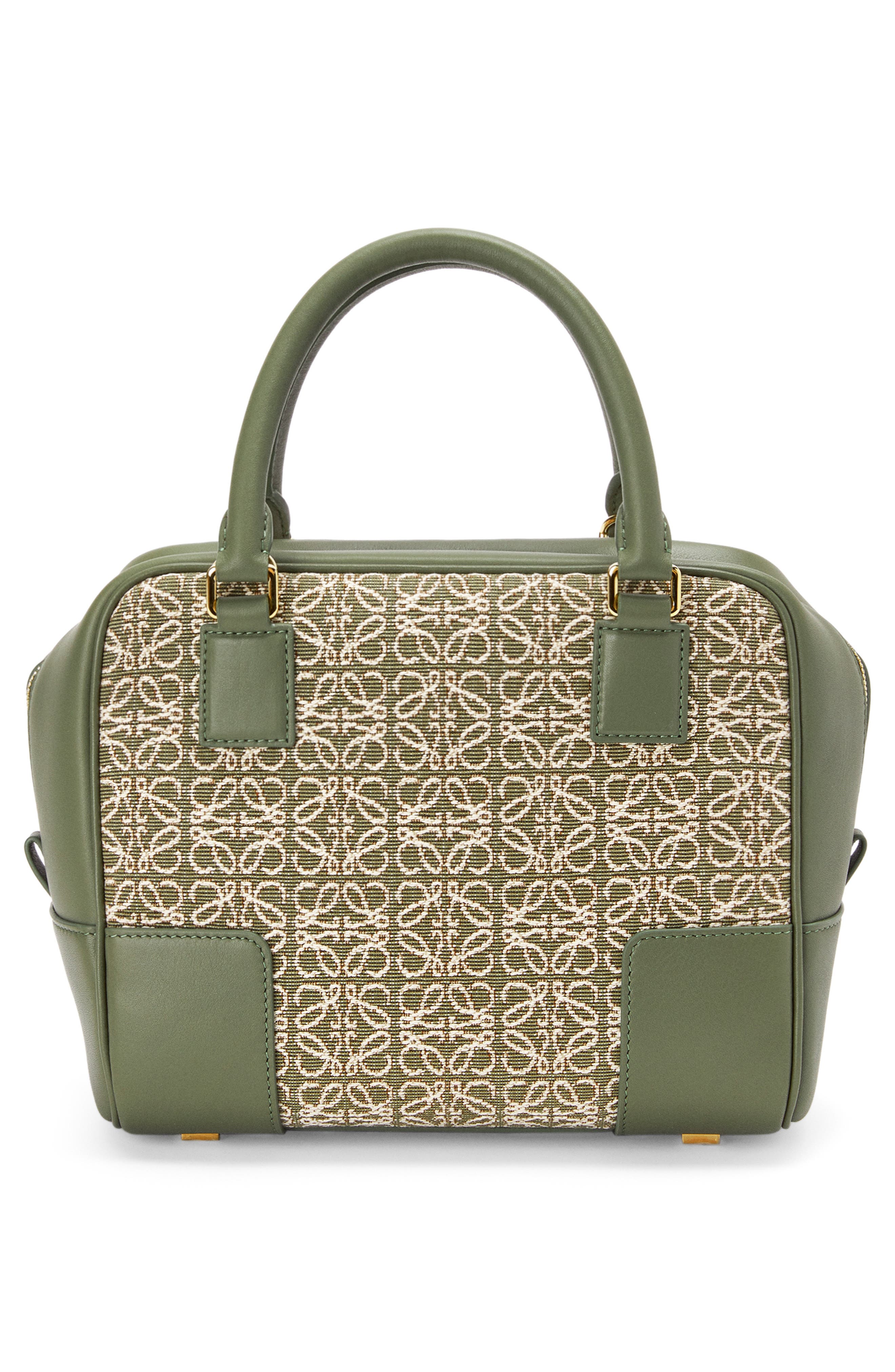 Loewe Amazona 19 Square Logo Canvas & Leather Satchel, Alternate, color, 