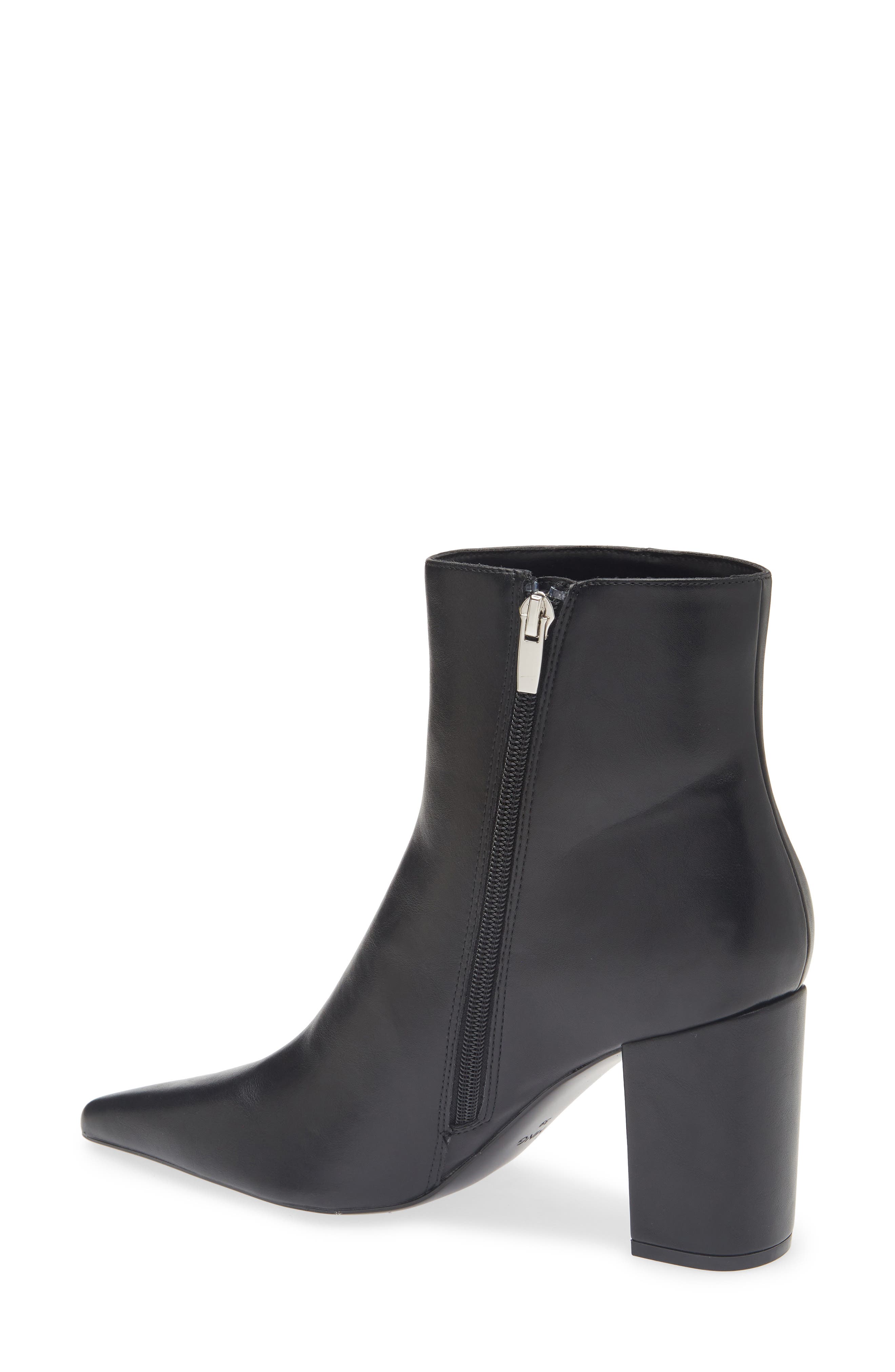 MANGO Cobo Block Heel Bootie, Alternate, color, Black