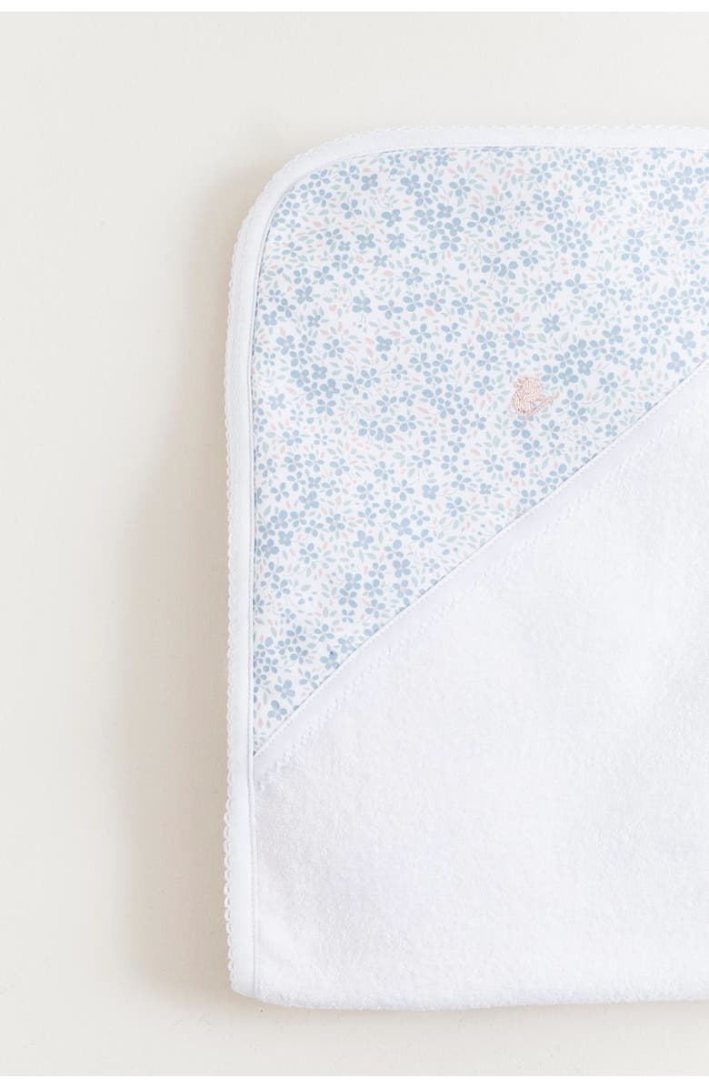 Babycottons Premium Peruvian Pima Cotton Lily Small Hooded Towel For Infant, Alternate, color, 