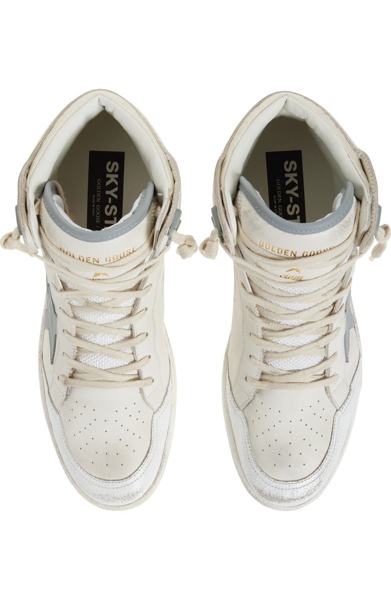Golden Goose Sky-Star High Top Sneaker, Alternate, color, White/ Silver Blue/ Beige