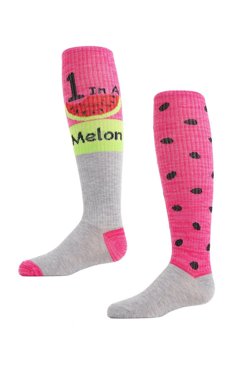 MeMoi One in a Melon Knee High Socks 2-Pack, Main, color, Assorted