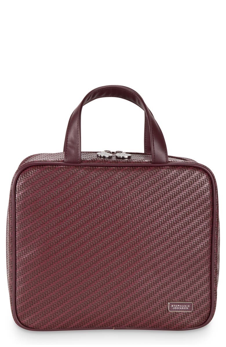 Stephanie Johnson Rosewood Ruby Martha Large Makeup Case, Main, color, Purple