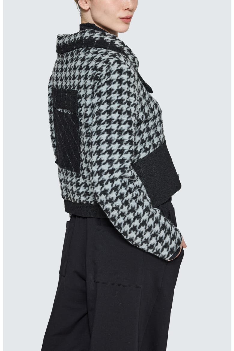 Novaea Mixed-Media Jacket, Alternate, color, Monochrome Black