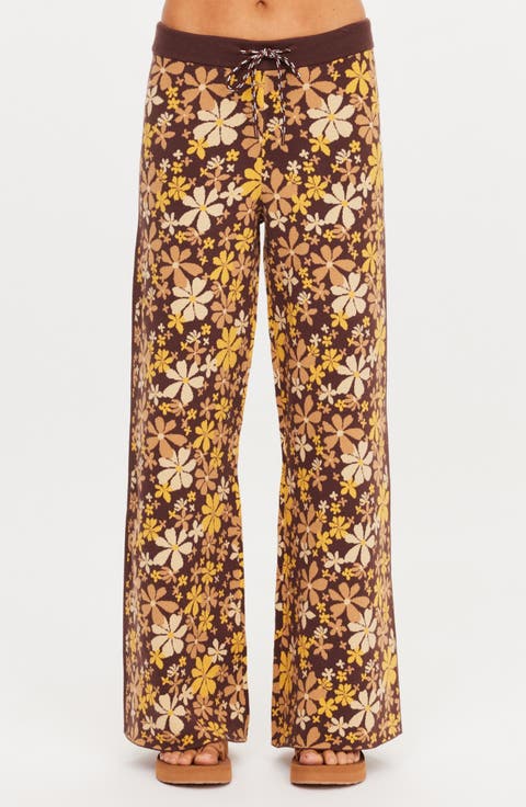 Copacabana Juniper Floral Knit Pants