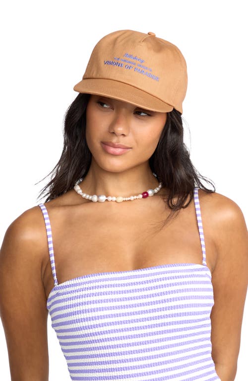 Billabong Grandpa Cotton Snapback Baseball Cap In Brown