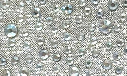 Lady Couture Desire Rhinestone Platform Bootie In Silver