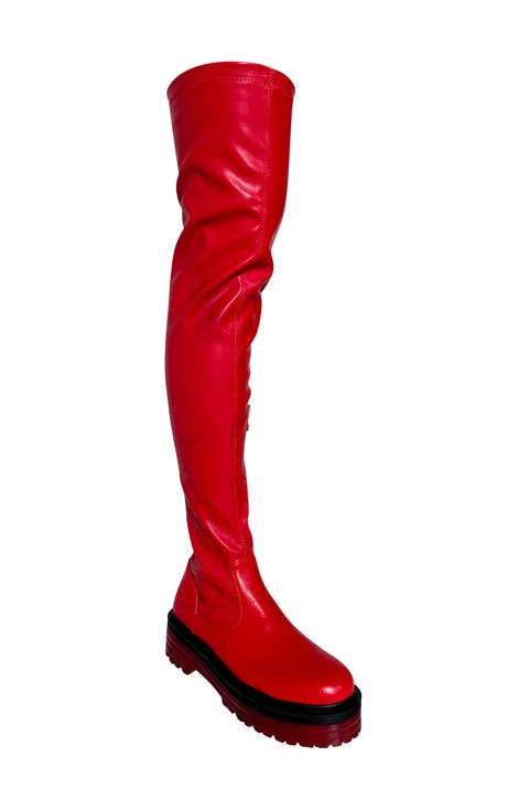 Euro Platform Over the Knee Boot