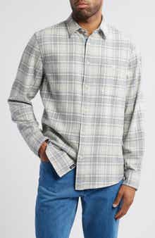 Faherty Plaid Super Brushed Stretch Flannel Button-Up Shirt