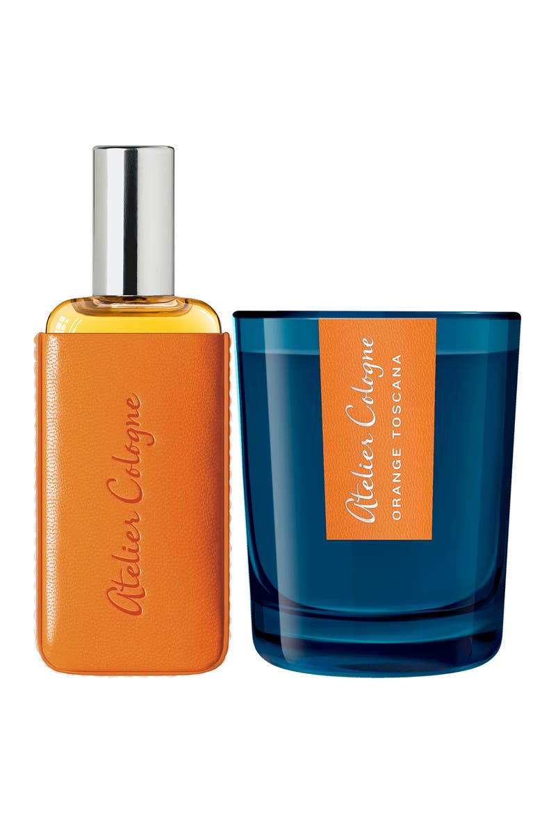 Atelier Cologne Orange Sanguine Cologne Absolue & Candle, Alternate, color, 