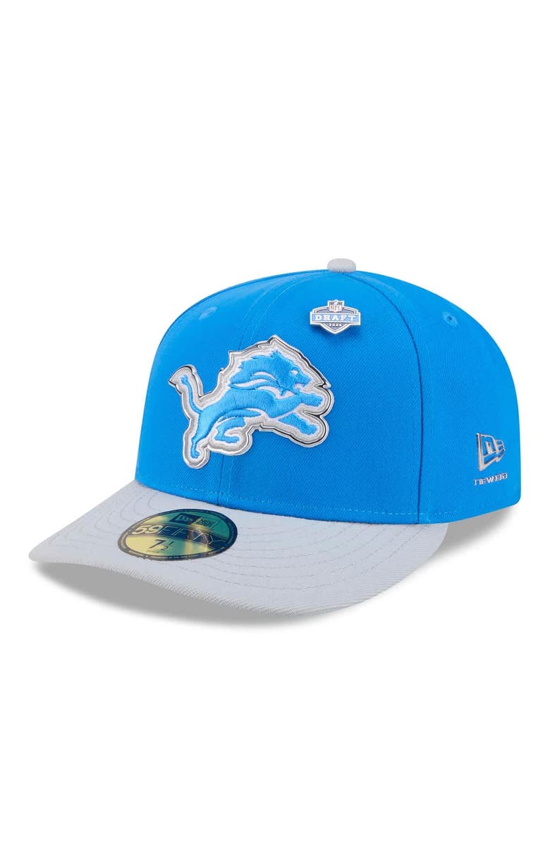 New Era Men's New Era  Blue/Silver Detroit Lions 2026 NFL Draft Pre-Curved 59FIFTY Fitted Hat, Main, color, Blue