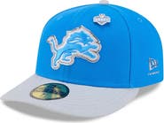 New Era Men's New Era Blue/Silver Detroit Lions 2026 NFL Draft Pre-Curved 59FIFTY Fitted Hat