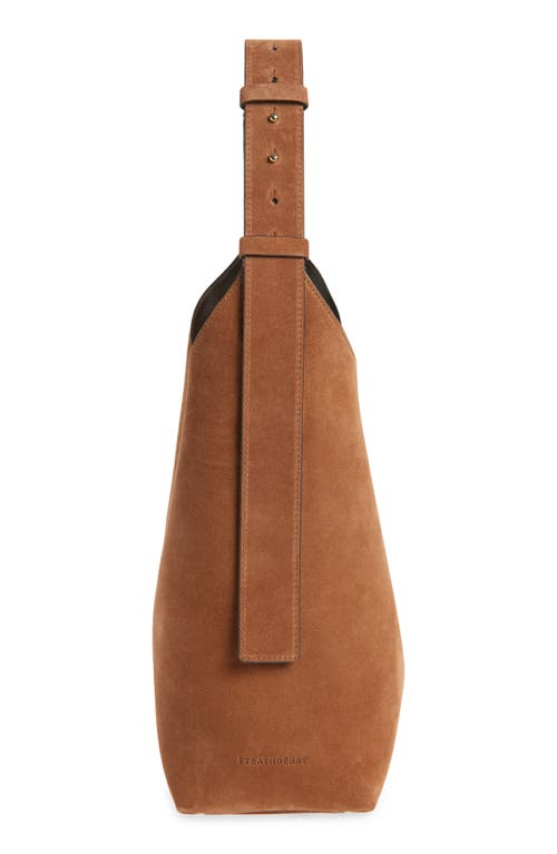 Strathberry Kite Suede Hobo Bag In Beige