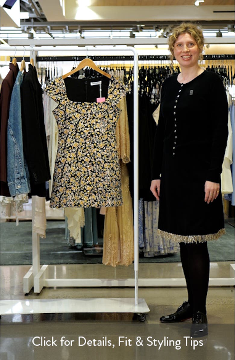 Abella Floral Print Minidress, sales video thumbnail