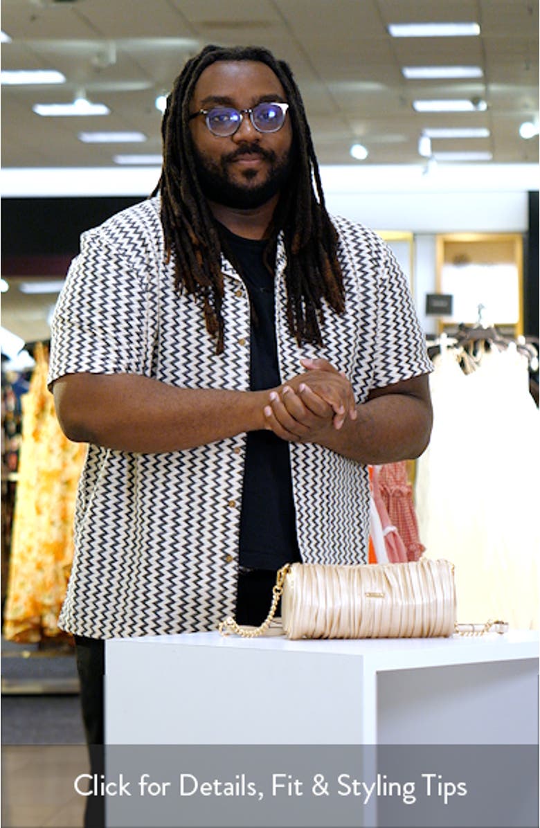 Adara Faux Leather Barrel Crossbody Bag, sales video thumbnail