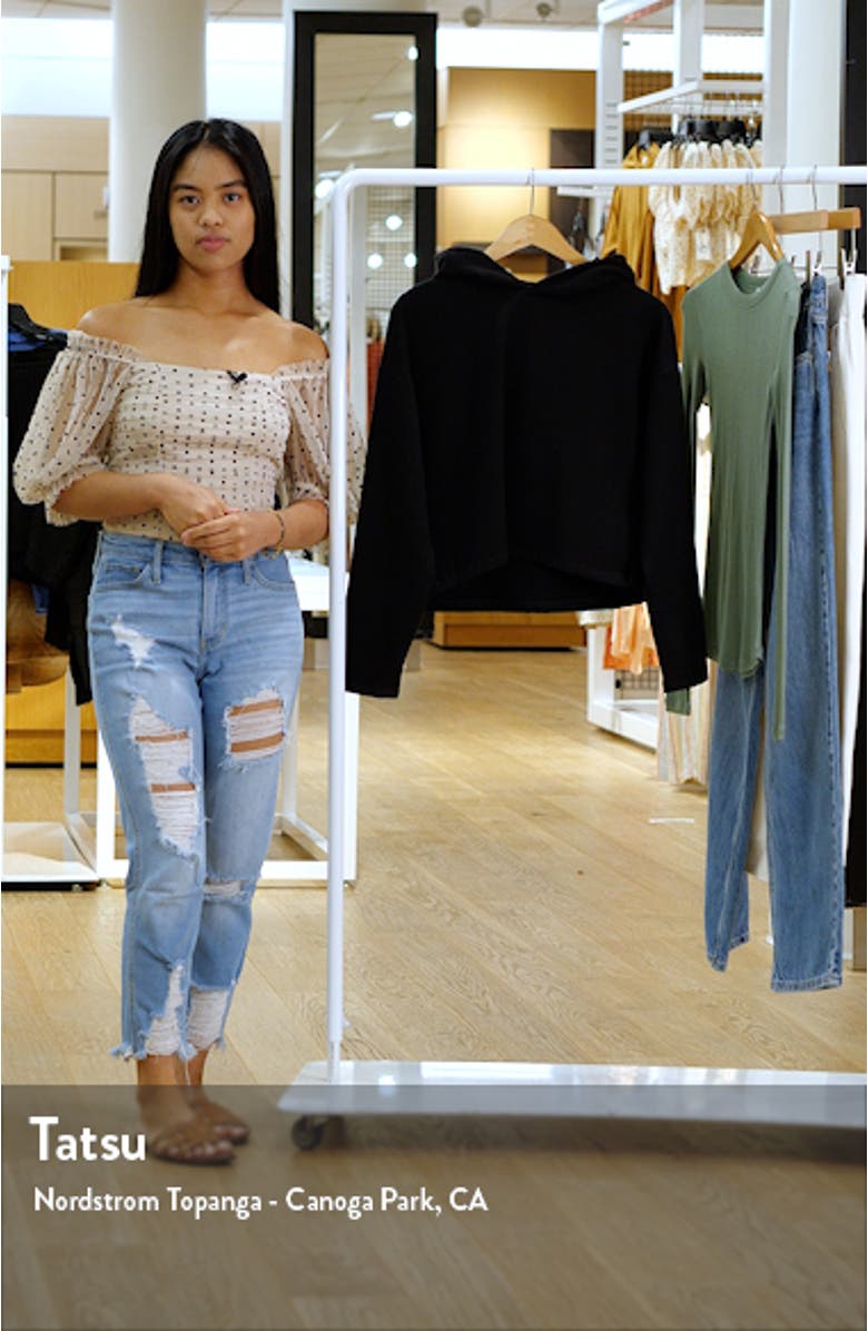 Weekend Boxy Crop Hoodie, sales video thumbnail
