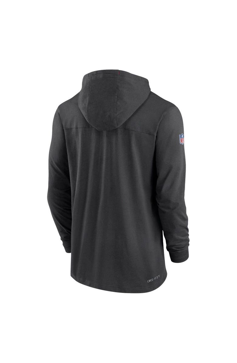 Nike Men's Nike Black Atlanta Falcons Sideline Pop Performance Pullover Long Sleeve Hoodie T-Shirt, Alternate, color, 