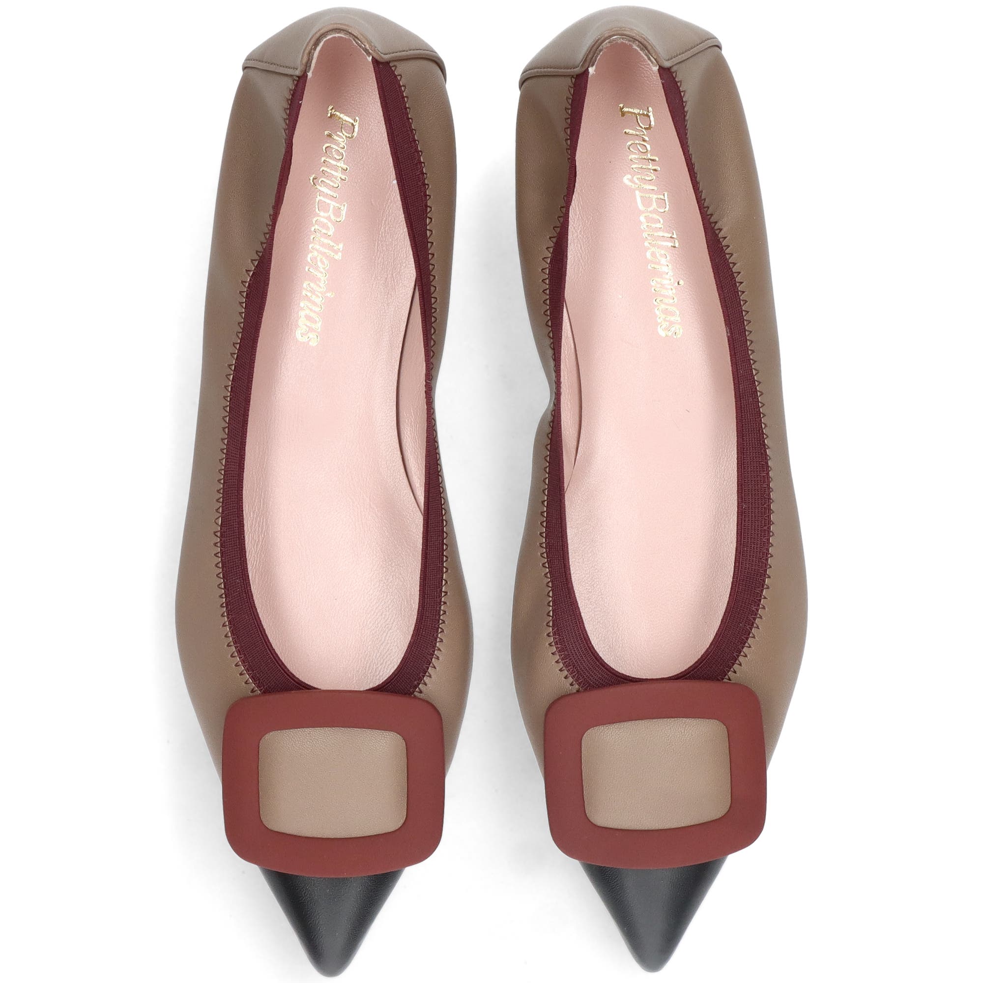 Pointed toe elasticated ballet flat - image 4