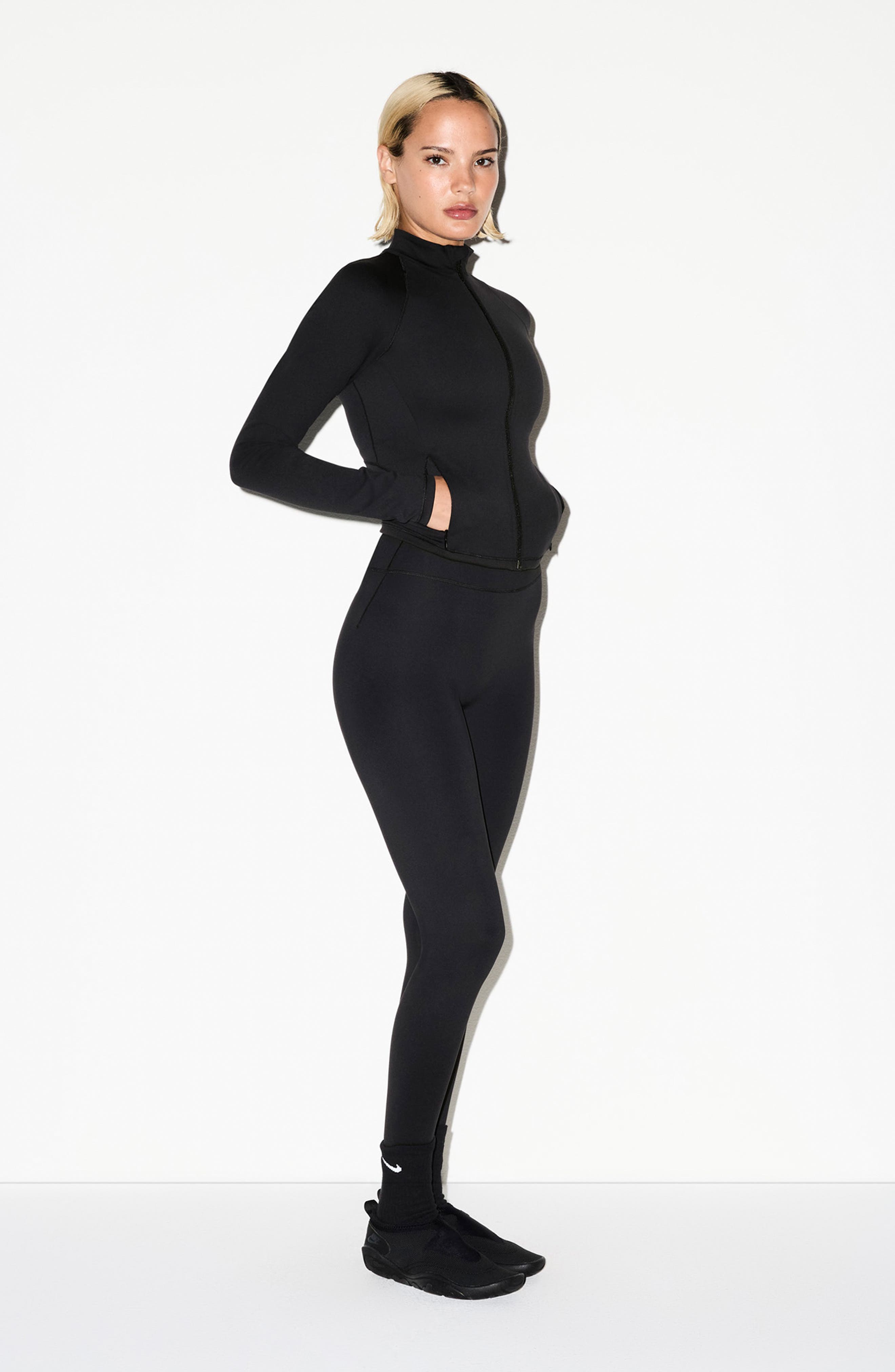 NikeSKIMS Full Zip Mock Neck Jacket (Women) | Nordstrom