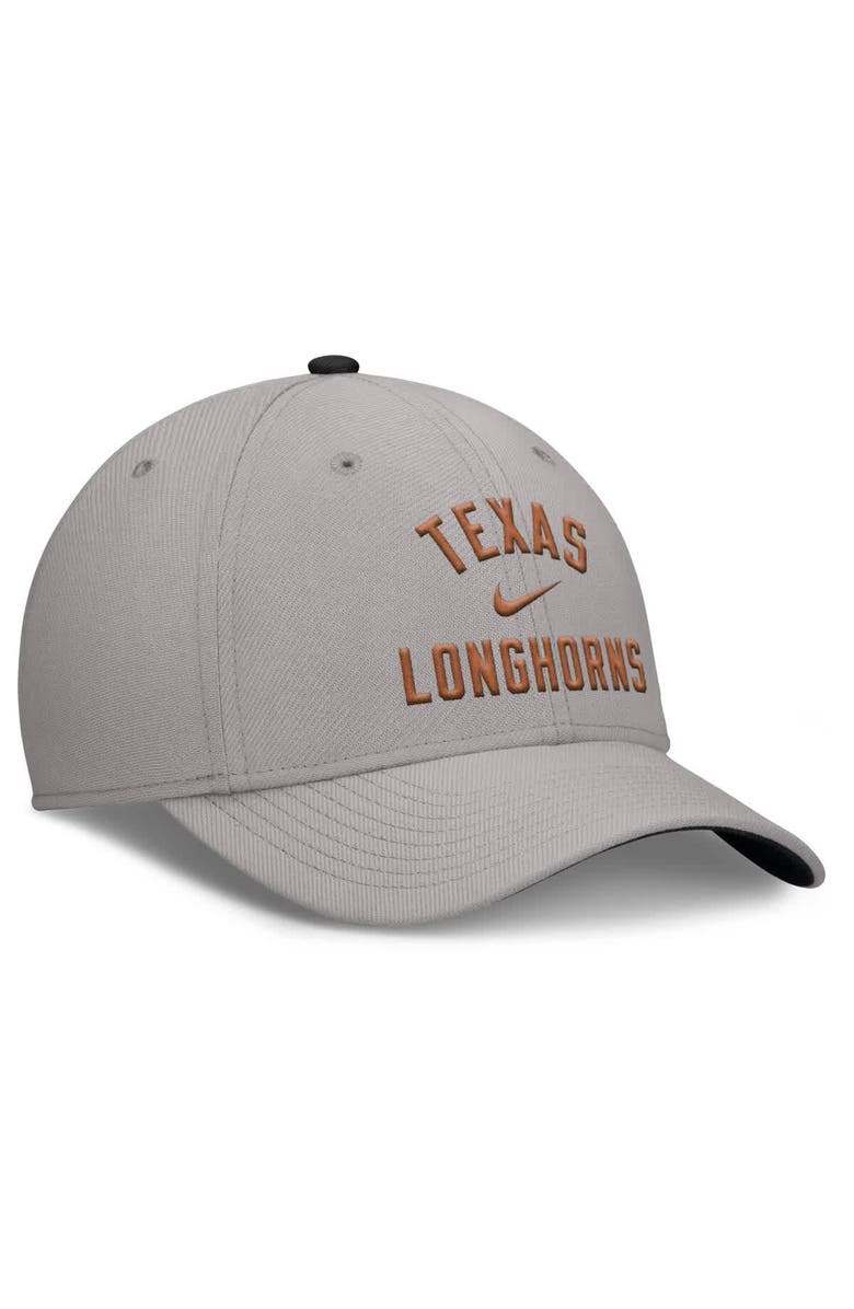 Nike Men's Nike Gray Texas Longhorns Rise Prep Performance Flex Hat, Alternate, color, 