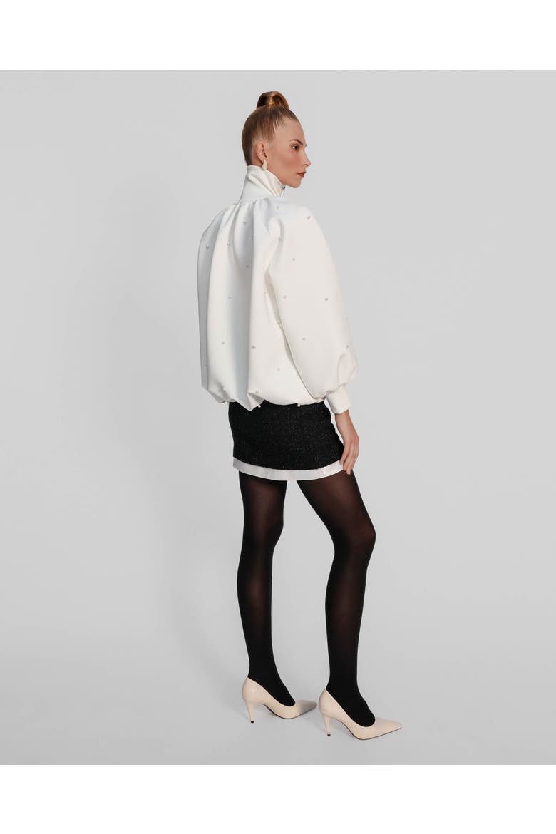 Leucothea Pearly Bomber, Alternate, color, Ivory