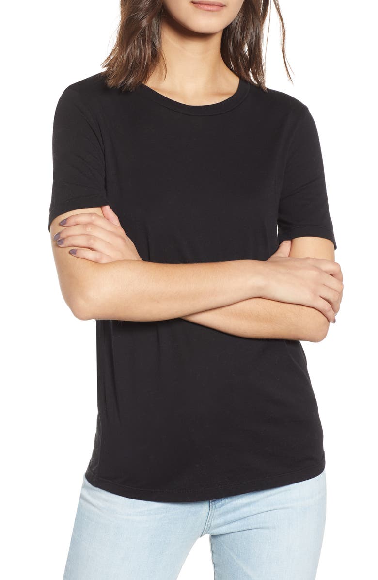 AG Gray Boyfriend Tee, Main, color, 
