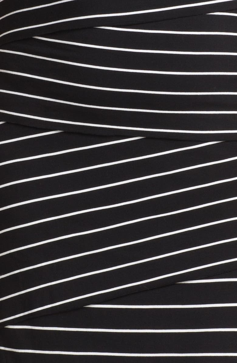 Calvin Klein Stripe Tiered Jersey Dress, Alternate, color,