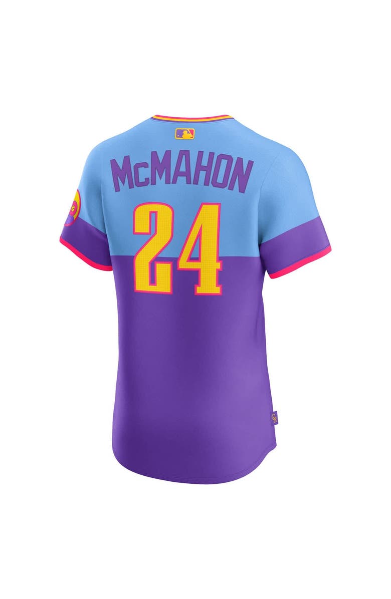 Nike Men's Nike Ryan McMahon Purple/Light Blue Colorado Rockies 2025 City Connect Elite Player Jersey, Alternate, color, 