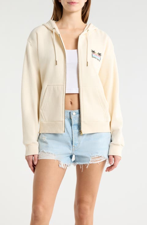 Aloha Zip-Up Fleece Hoodie