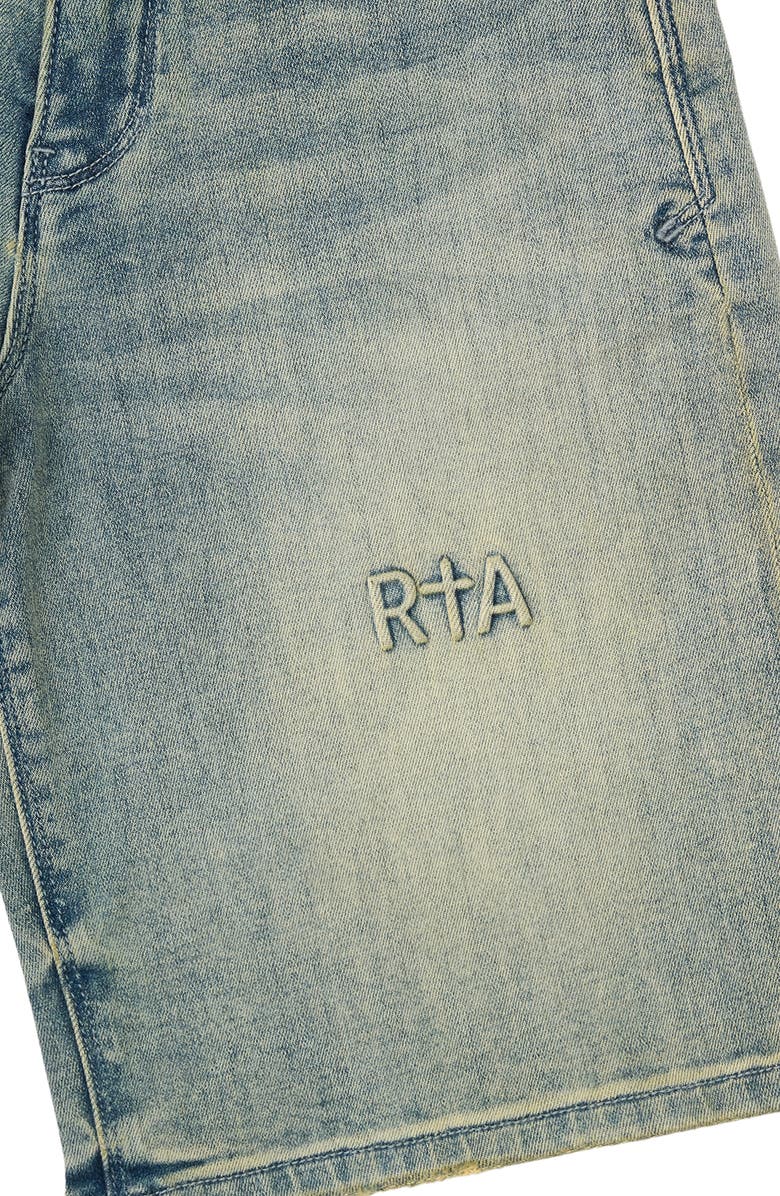 RtA Kids' Grove Denim Bermuda Shorts, Alternate, color, Dawn Wave