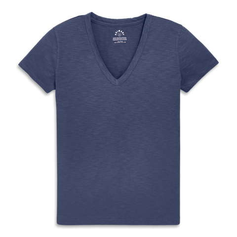 Adult Classic Slub V-Neck Tee (Women's Fit)