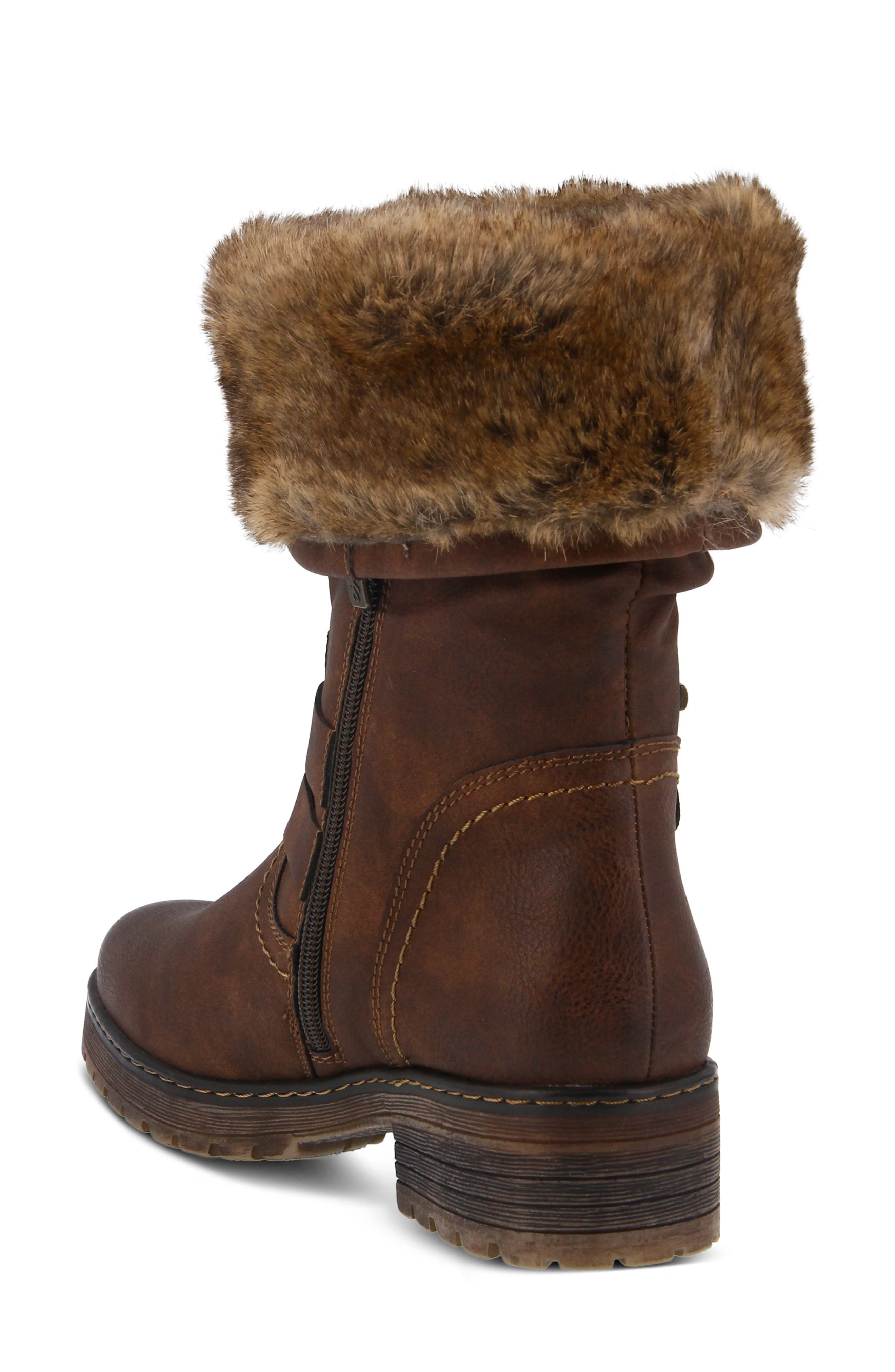 Comatulla Water Resistant Boot, Alternate, color, BROWN