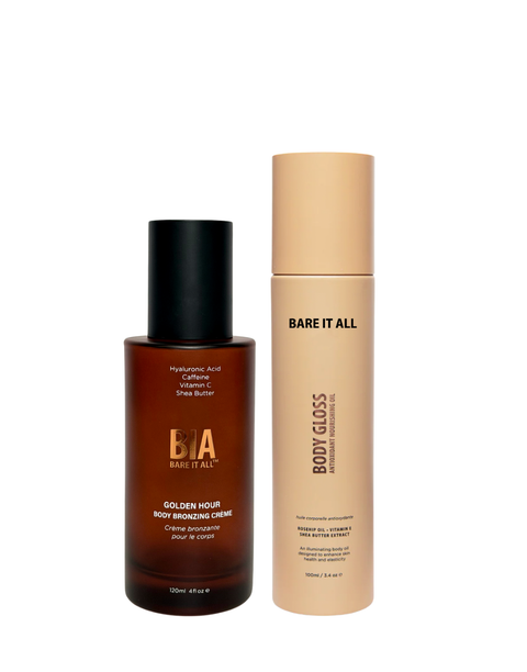 Bronze and Shine Kit Bronzing Creme and Body Oil
